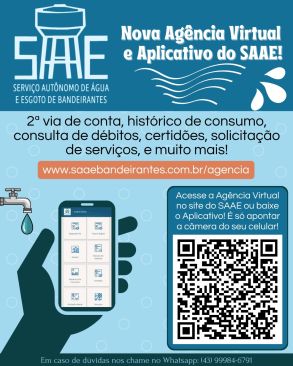 Not Cia Nova Ag Ncia Virtual E Aplicativo Do Saae Servi O